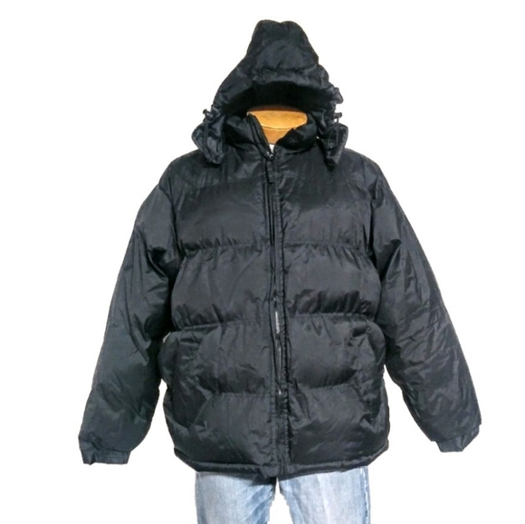 Mountain Club Jackets & Coats Mountain Club Black Puffer Zip Hooded